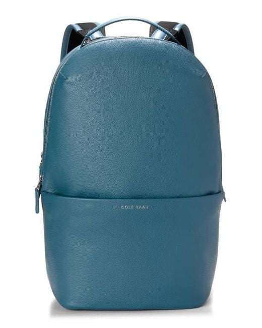 Cole Haan Triboro Leather Backpack in Blue for Men | Lyst