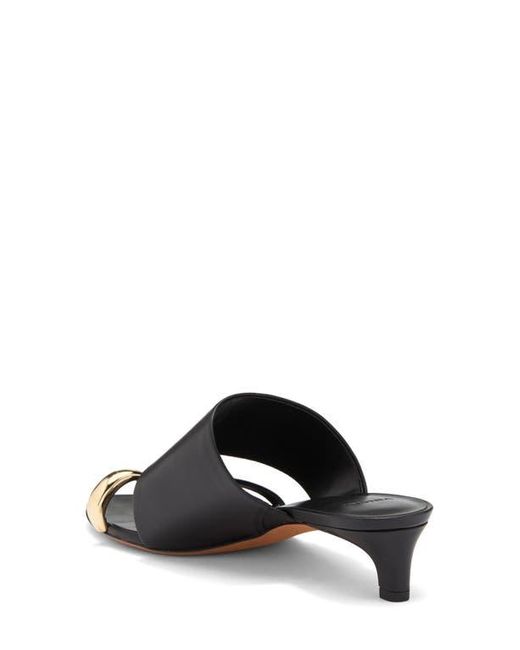 Vince Black Suzie Kitten Heel Flip Flop