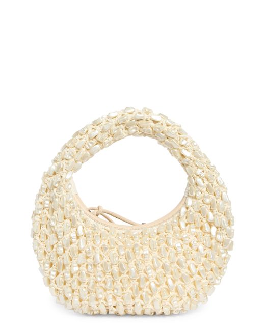 Staud White Reef Beaded Bag