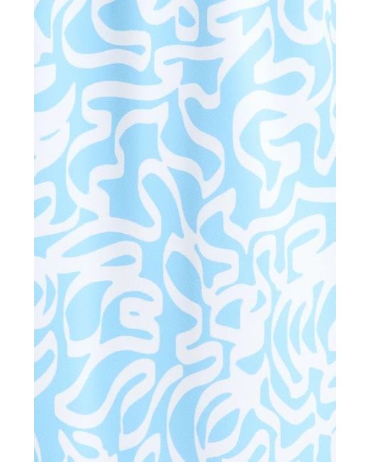G/FORE Blue Scribble Print Tech Golf Skort