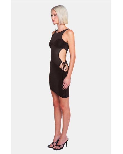 OW Collection Black Fiona Mini Dress