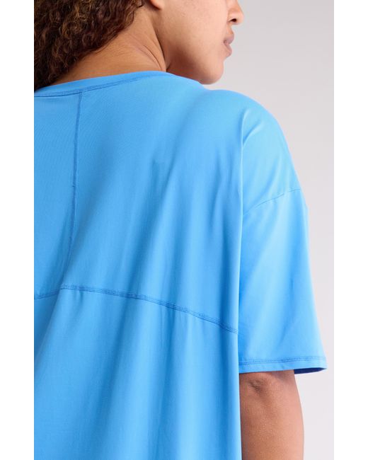 Zella Blue Equilibrium Short Sleeve Cocoon T-shirt
