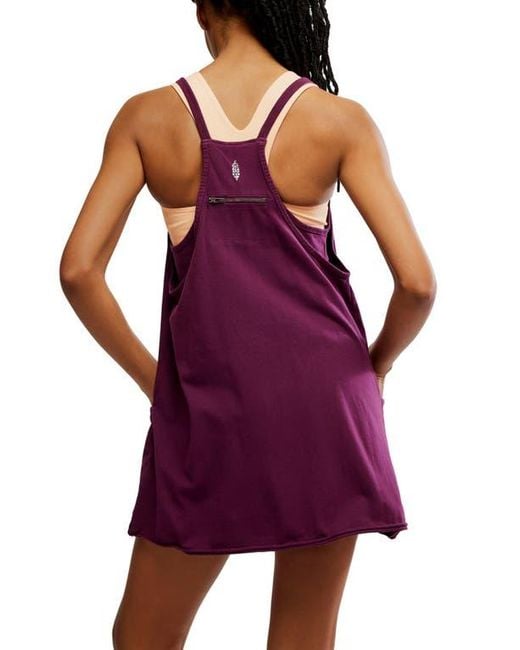 Free People Fp Movement Hot Shot Mini Sport Dress in Purple | Lyst