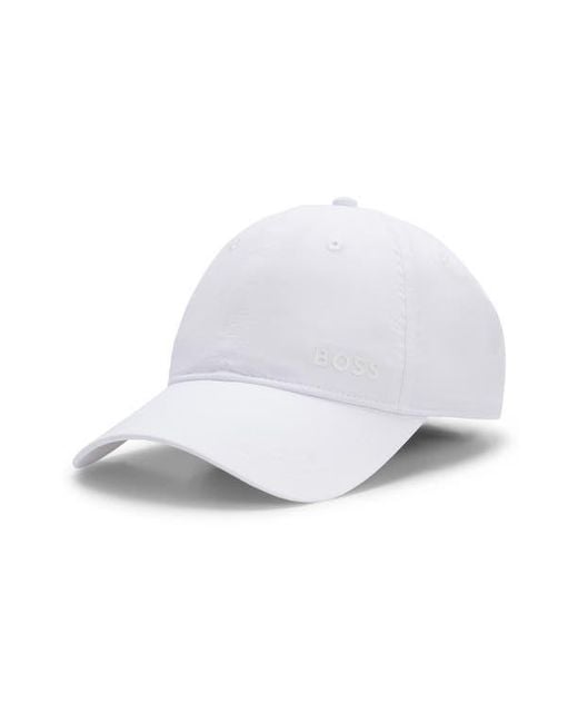 Boss White Lach Baseball Cap for men