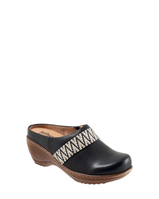 Softwalk® Black Marion Platform Clog