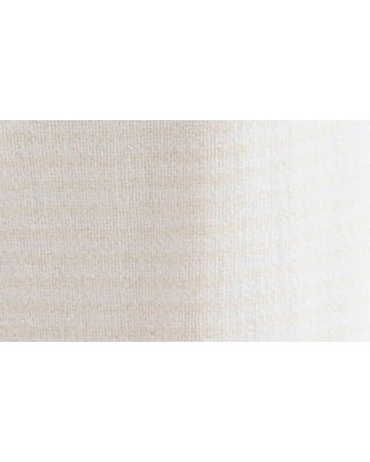 Splendid White Bisous Stripe Cotton Blend Crop Drawstring Pants