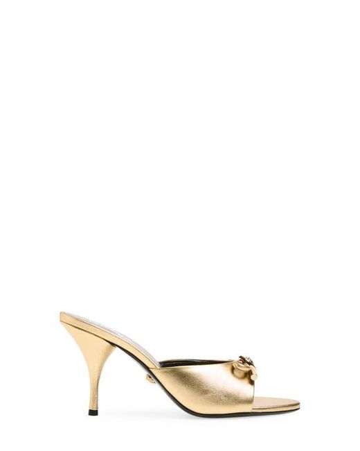 Versace Multicolor Opera Bow Slide Sandal