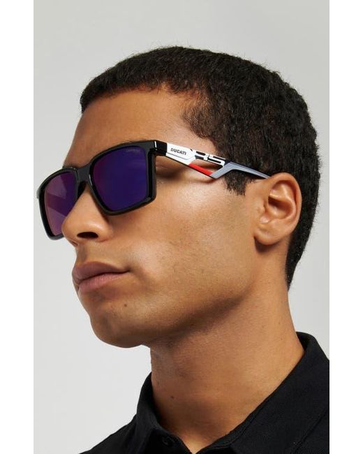 Carrera Blue X Ducati 56Mm Rectangular Sunglasses for men