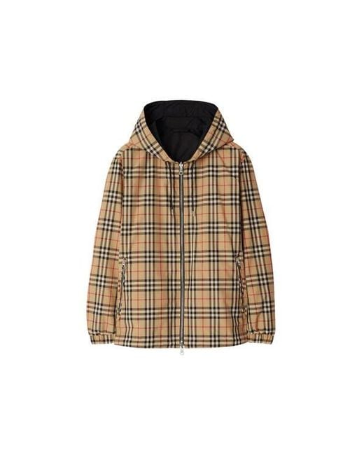 Burberry Blue Reversible Check Jacket for men