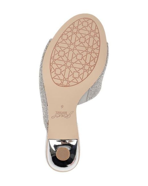 Badgley Mischka White Haya Slide Sandal