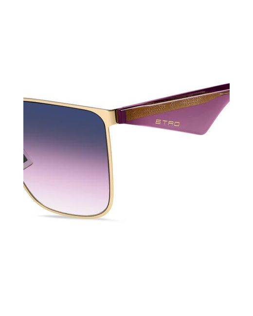 Etro Blue 58Mm Gradient Square Sunglasses