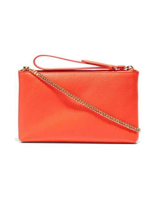 Cole Haan Red Essential Leather Wristlet
