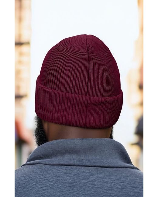 Alix Red Ice Bear Beanie for men