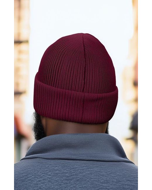 Alix Red Molecule Beanie for men