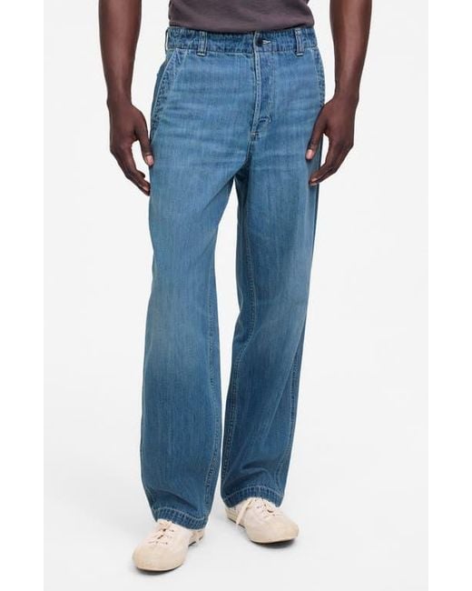 Madewell Blue Patch Pocket Jeans for men