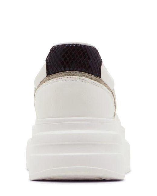 Steve Madden White Venture Platform Sneaker