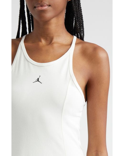Nike White Racerback Jersey Minidress