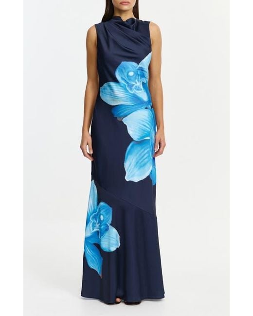 Significant Other Lana Floral Mermaid Gown in Blue | Lyst Significant Other Lana Floral Mermaid Gown in Blue | Lyst