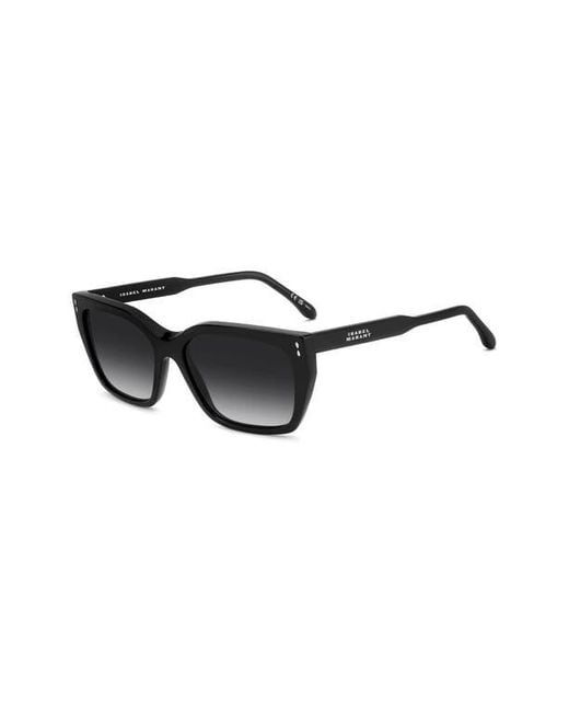 Isabel Marant Black 58Mm Rectangular Sunglasses