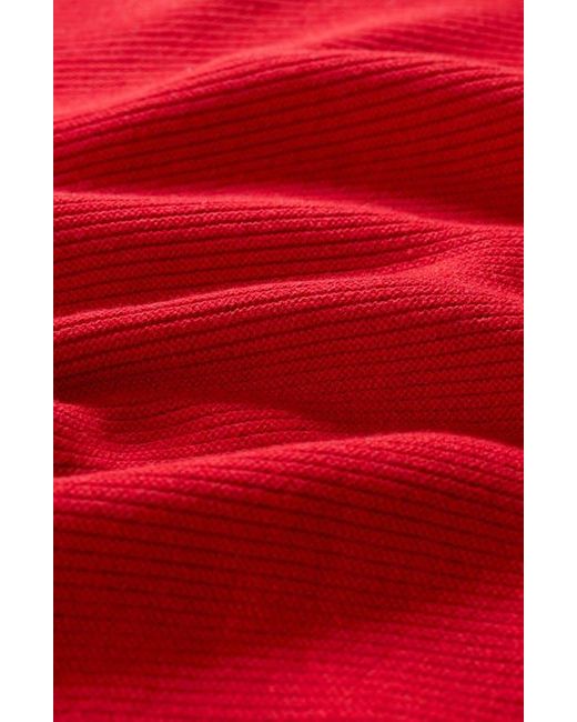 Seasalt Cornwall Red Makers Rib Organic Cotton Sweater