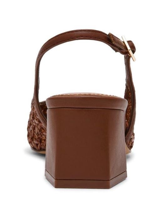 Steve Madden Brown Robyn Pointed Toe Slingback Pump