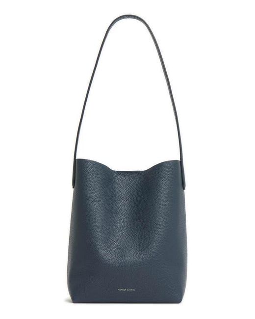 Mansur Gavriel Blue Small Everyday Cabas Leather Tote