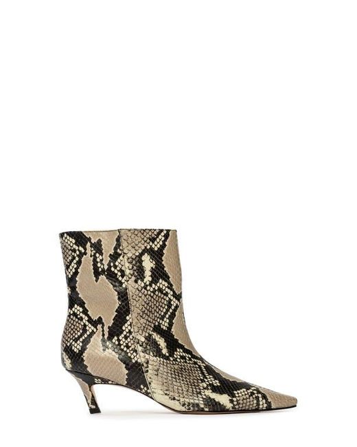 Black Suede Studio Brown Avenue 50 Pointed Toe Kitten Heel Bootie