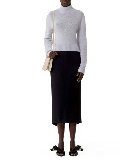 Lanvin Blue Open-Back Sweater