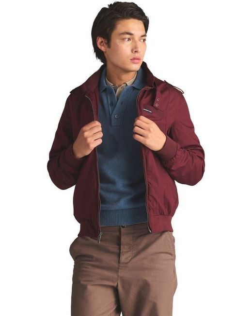 Members Only Heavy Iconic Racer Quilted Lining Jacket in Red for Men | Lyst