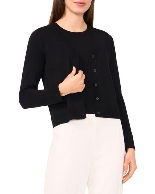 Halogen® Black V-Neck Cardigan