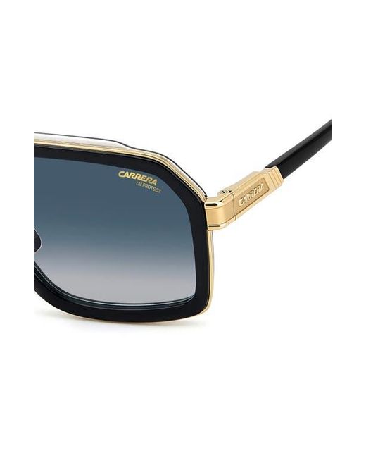Carrera Blue 60Mm Gradient Rectangular Sunglasses for men