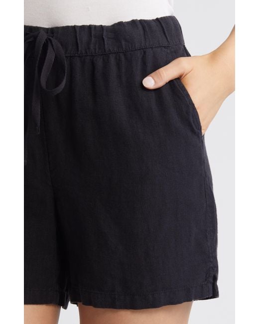 Caslon Blue Caslon(r) Linen Drawstring Shorts