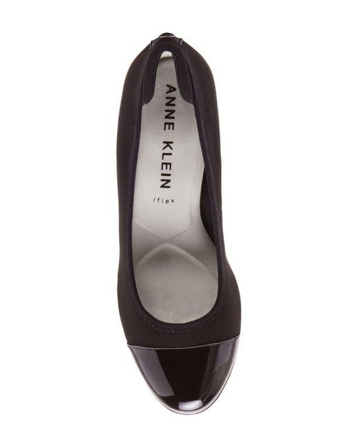 Anne Klein Black Taite Wedge Pump