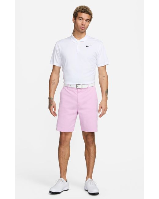 Nike Pink Dri-fit 8-inch Water Repellent Chino Golf Shorts for men