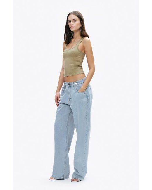 Nocturne Blue Printed Detail Crop Top