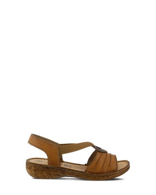 Spring Step Brown Karmel Slingback Sandal