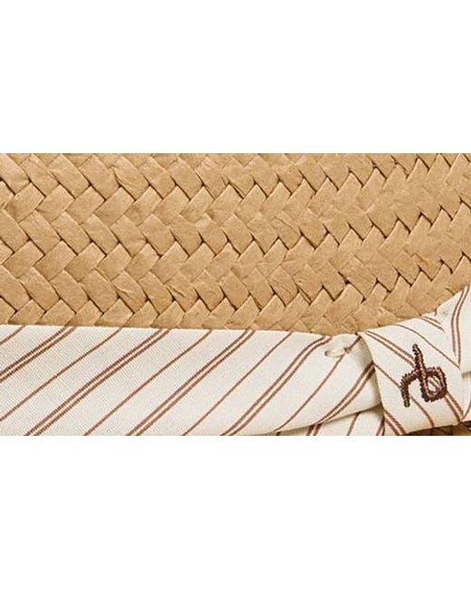 Rag & Bone Natural Packable Straw Fedora
