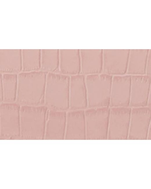 orYANY Pink Lottie Croc Embossed Crossbody Bag
