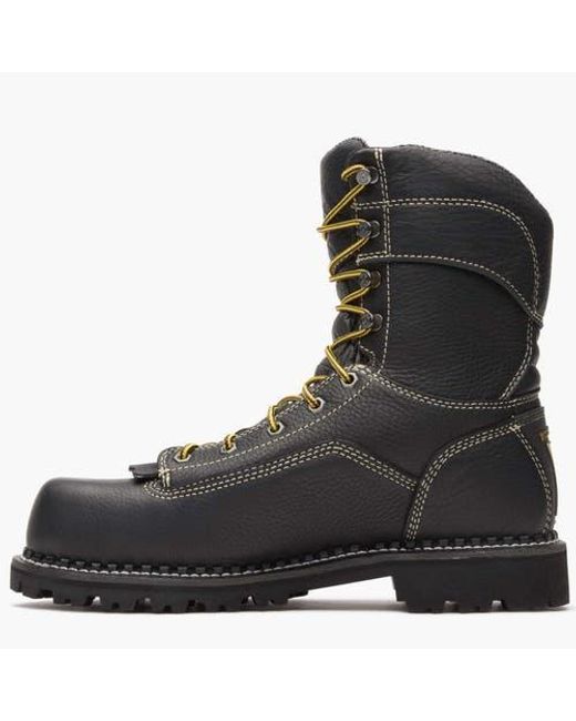 Georgia Boot Black Amp Lt Logger Composite Toe Waterproof Work Boot for men