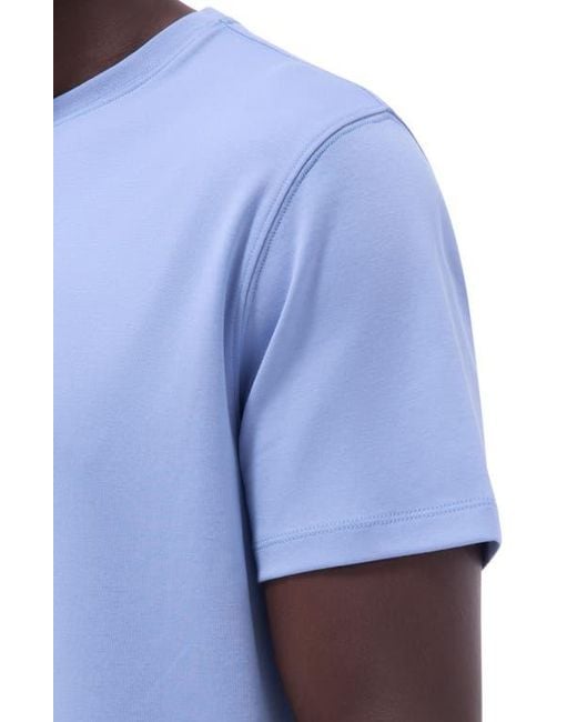 Bugatchi Blue Hank Solid Pima Cotton T-Shirt for men