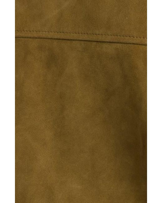 Schott Nyc Green Suede Bomber Jacket