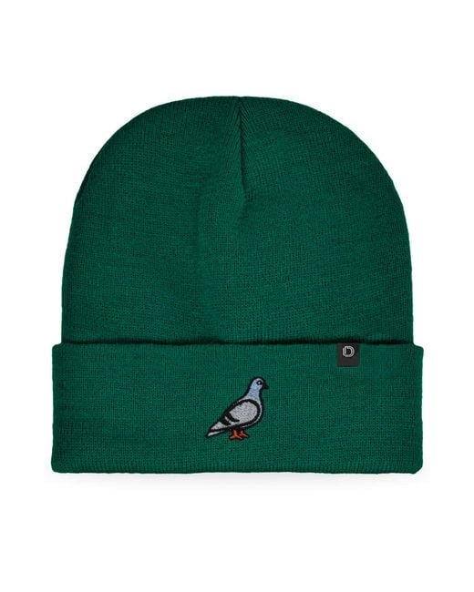 Alix Green Pigeon Beanie Cap for men