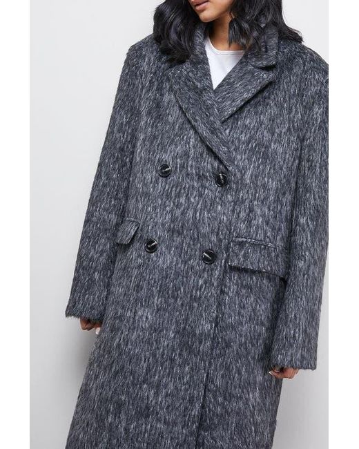 Warehouse Blue Structured Shoulder Coat