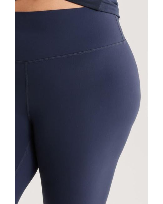 Zella Blue Studio Luxe High Waist Crop Leggings