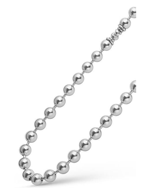 Lagos Black 8Mm Ball Chain Necklace