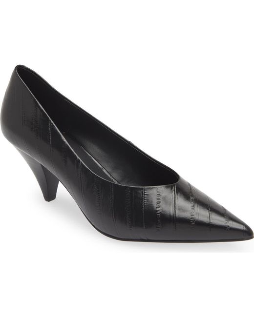 Jeffrey Campbell Black Quatre Pointed Toe Pump