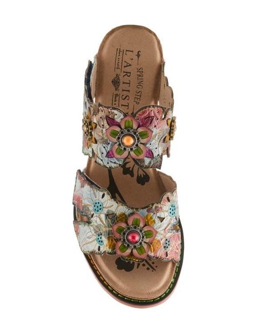 Spring Step Multicolor Radiating Sandal