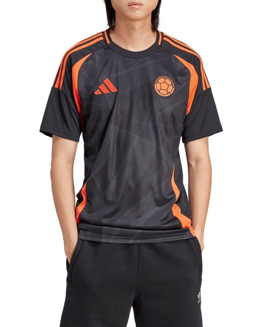 Adidas Black Colombia 2024 Away Soccer Jersey for men