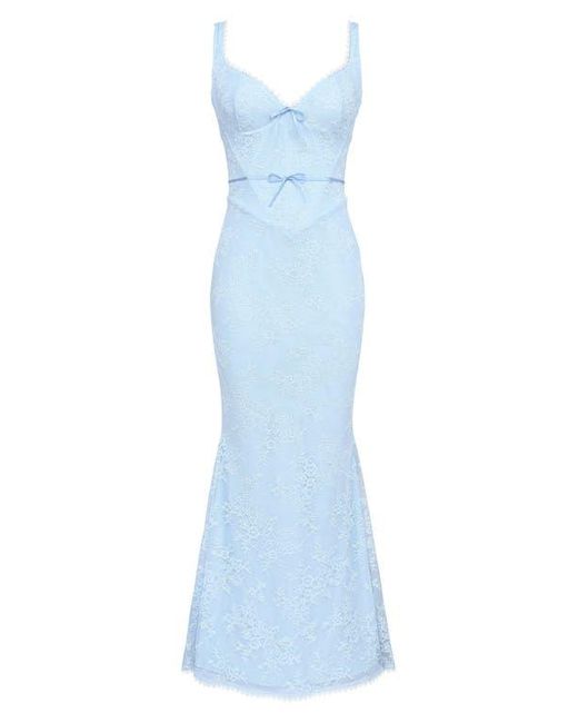 House Of Cb Sara Lace Mermaid Gown in Blue | Lyst House Of Cb Sara Lace Mermaid Gown in Blue | Lyst