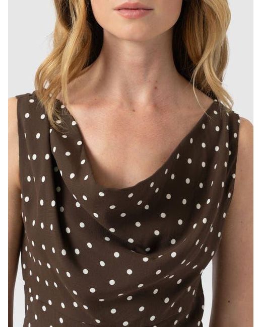 Saint + Sofia Blue Raye Cowl Cami